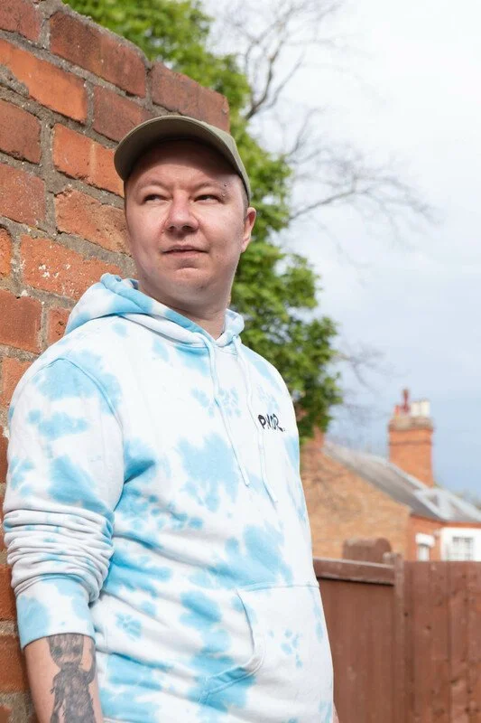 Portrait of a person affected by homelessness